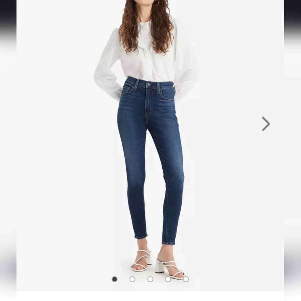 Levi's 720 High Rise Super Skinny Dark Blue Jeans